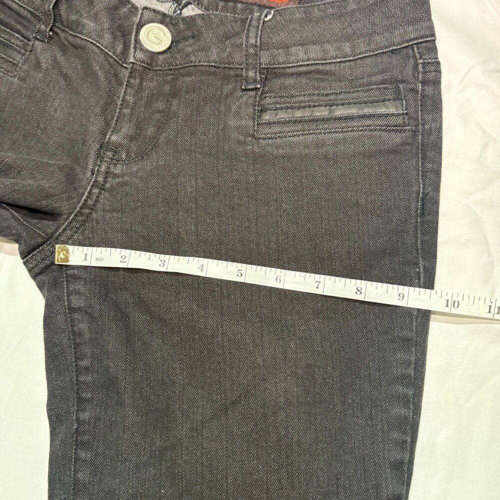 G by Guess (GBG) Low Rise Estelle Straight Black Denim - Size 28 EUC - Picture 12 of 12